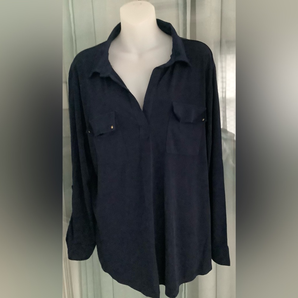 BLUE MOOD WOMENS NAVY BLUE BLOUSE 🌻